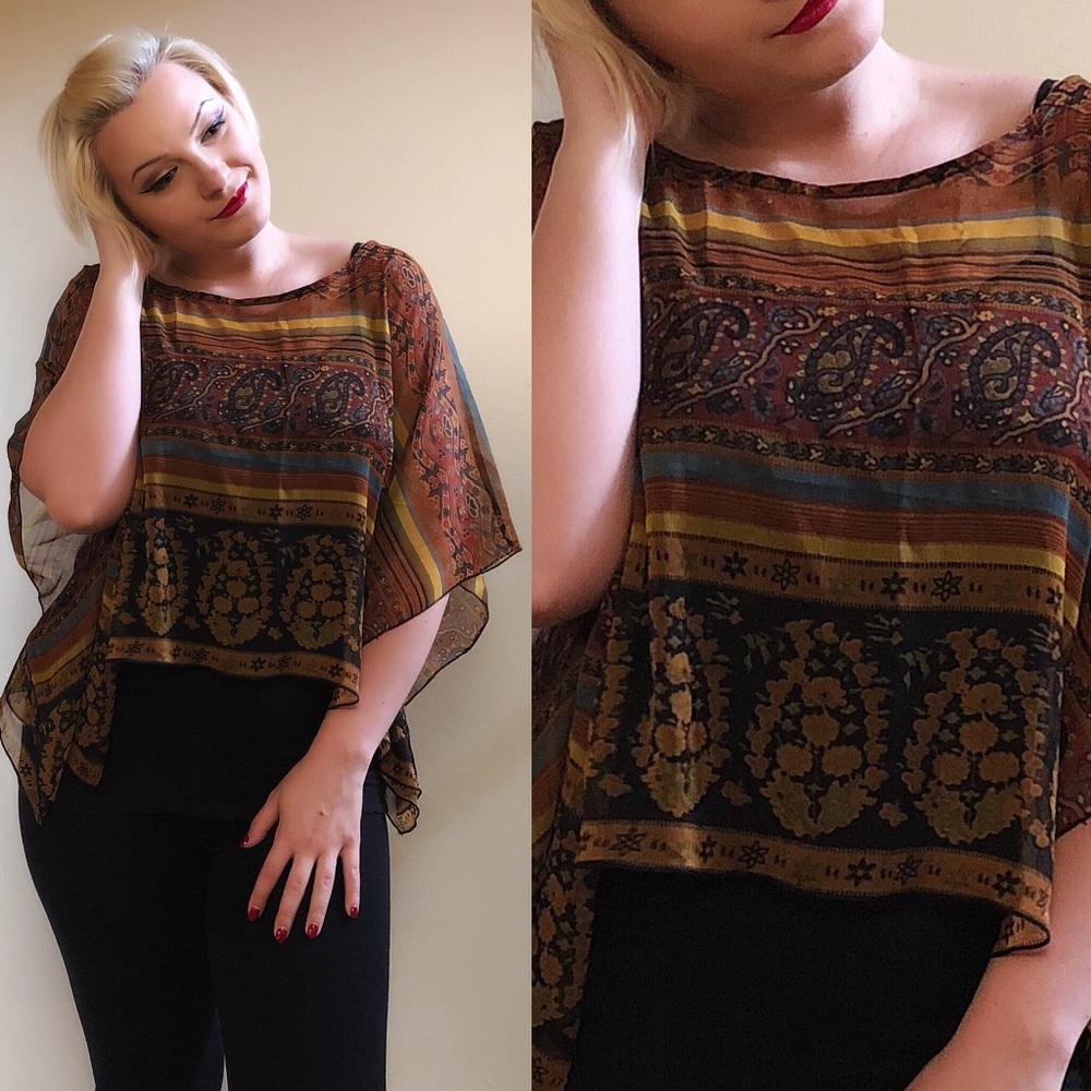 Flowy bohemian top